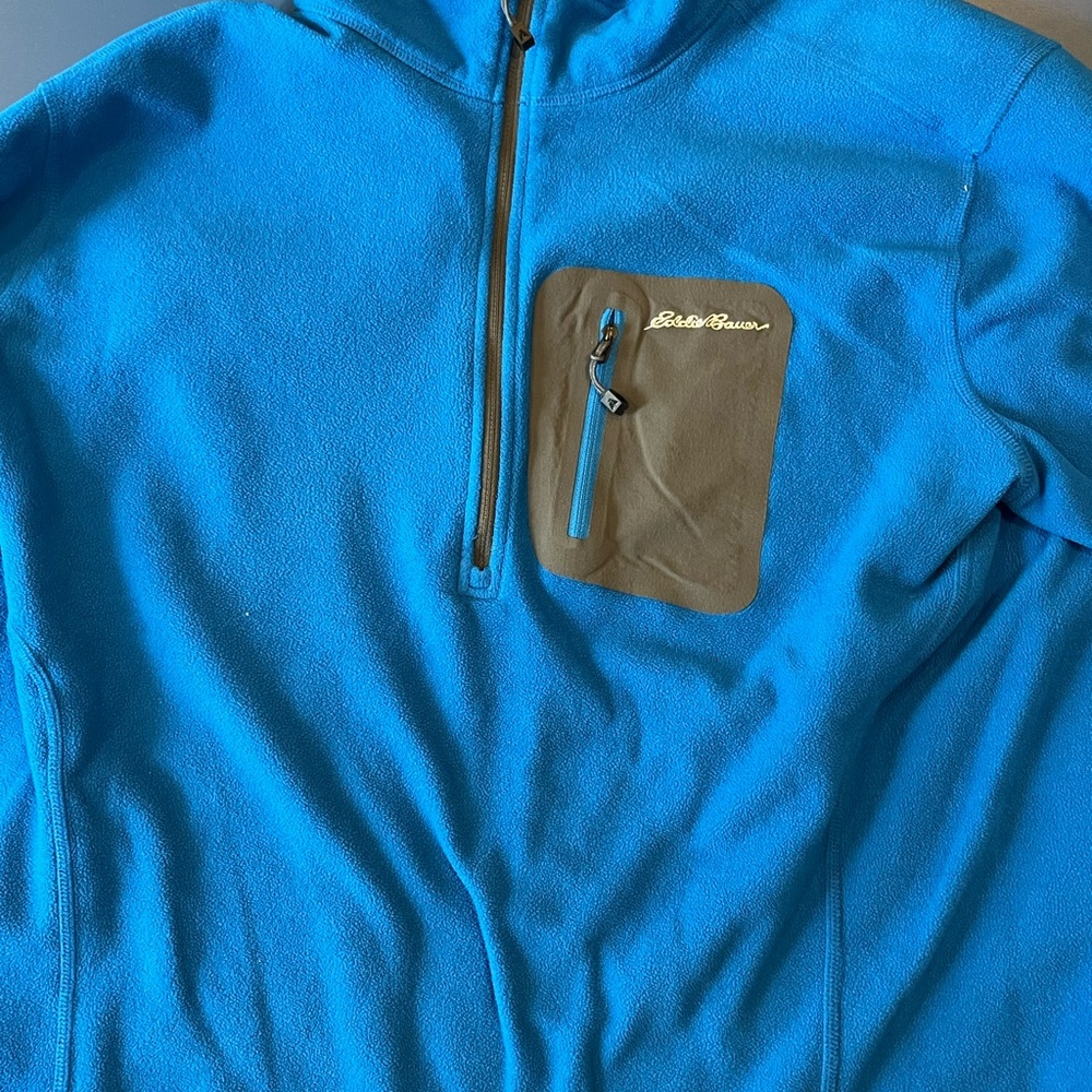 Eddie Bauer Blue Fleece Pullover
